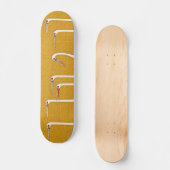 Grace on Wheels: Kraanskateboardkunst Persoonlijk Skateboard (Voorkant)