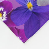 Grace Op Grace Bijbel Verse Paarse Bloem Fleece Deken (Hoek)