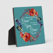 Grace Op Grace John 1:16 Manuscript Fotoplaat (Voorkant)