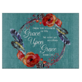 Grace Op Grace John 1:16 Manuscript Snijplank