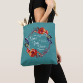 Grace Op Grace John 1:16 Manuscript Tote Bag (Dichtbij)