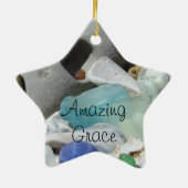 Grace Ornaments Amazing Grace Feestdagen personali Keramisch Ornament (Achterkant)