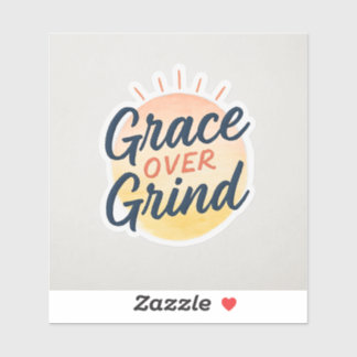 Grace over Grind Faith Sticker | Christelijke moti