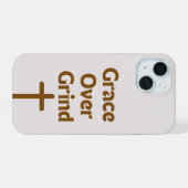 "Grace over Grind" IPhone 15 telefoonhoesje Case (Achterkant horizontaal)