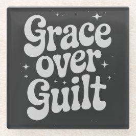 Grace Over Guilt Glazen Onderzetter
