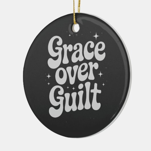 Grace Over Guilt Keramisch Ornament (Links)