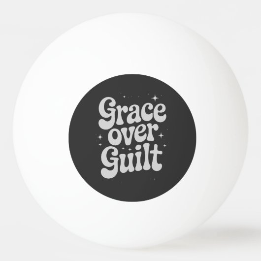 Grace Over Guilt Pingpongbal (Voorkant)