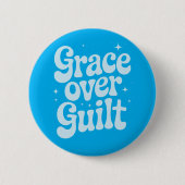 Grace over Guilt Retro Button (Voorkant)