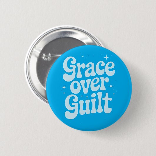 Grace over Guilt Retro Button (Voorkant /achterkant)
