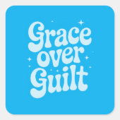 Grace over Guilt Square-Sticker Vierkante Sticker (Voorkant)