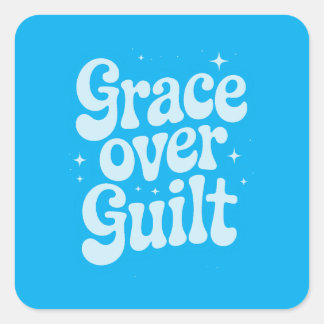 Grace over Guilt Square-Sticker Vierkante Sticker