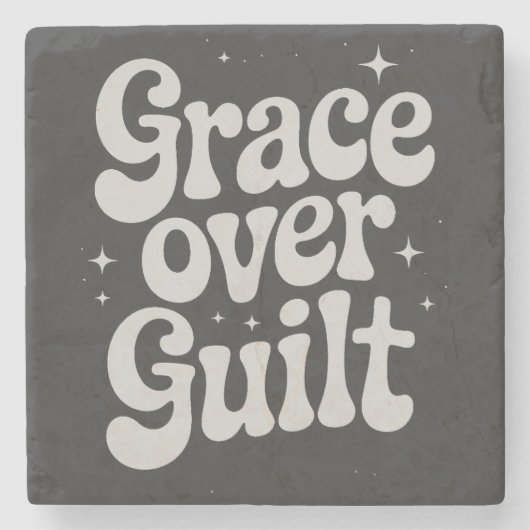 Grace Over Guilt Stenen Onderzetter (Voorkant)
