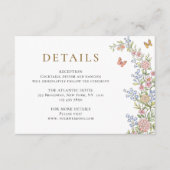  Grace Pastel Blush Bloemen Bruiloft Details Informatiekaartje (Voorkant)