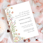  Grace Pastel Blush Bloemen Bruiloft Kaart