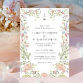  Grace Pastel Blush Bloemen Bruiloft Kaart