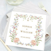  Grace Pastel Blush Bloemen Bruiloft Servet