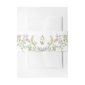 Grace Pastel Blush Bloemen Bruiloft Uitnodigingen Wikkel (Voorkant Voorbeeld)