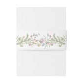 Grace Pastel Blush Bloemen Bruiloft Uitnodigingen Wikkel (Achterkant Voorbeeld)