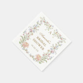 Grace Pastel Blush Bloemen Vrijgezellenfeest Servet (Hoek)