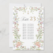 Grace Pastel Blush Flora Zitkaart Kaart (Voorkant)