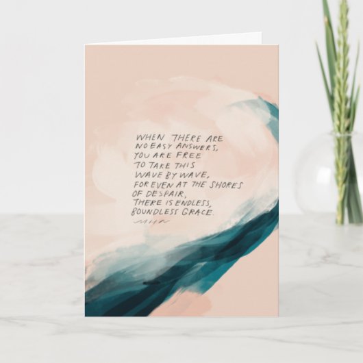 "Grace" Persoonlijk sympathie voor een verlies Kaart (Voorkant)