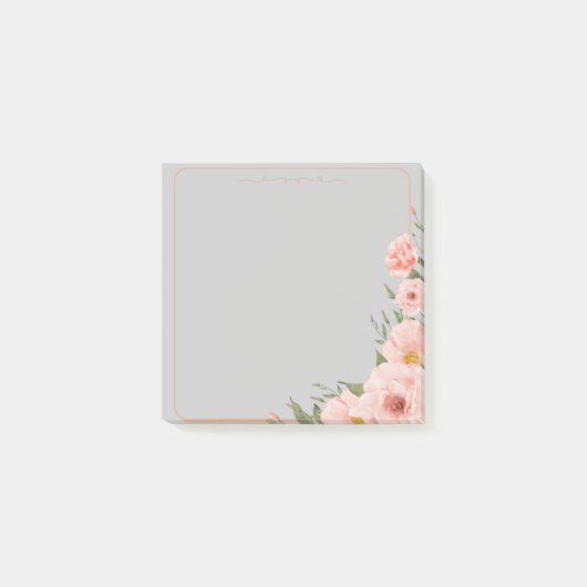 Grace & Petals – Elegant Post-it® Notes (Voorkant)