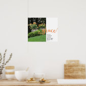 Grace Psalm 103:8 Spring Floral Poster (Keuken)