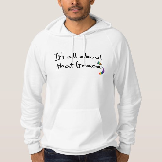 Grace Rainbow Butterfly Hoodie Sweatshirt (Voorkant)