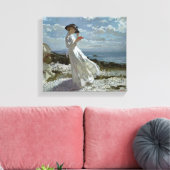 Grace Reading bij Howth Bay Orpen Canvas Print (Insitu (Woonkamer))