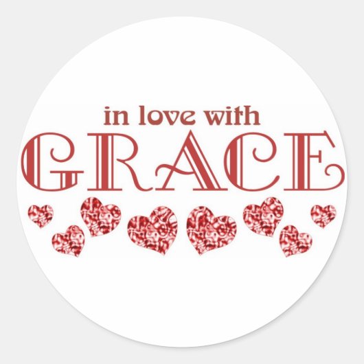 Grace Ronde Sticker (Voorkant)