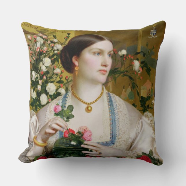 Grace Roos, 1866 (olie op het paneel) Kussen (Voorkant)