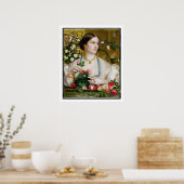 Grace Roos, 1866 (olie op het paneel) Poster (Keuken)