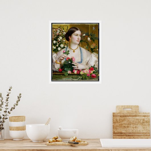 Grace Roos, 1866 (olie op het paneel) Poster (Keuken)