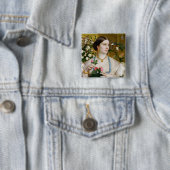 Grace Roos, 1866 (olie op het paneel) Vierkante Button 5,1 Cm (In situ)