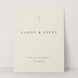 Grace Sage Minimal Cross Kaarten & Cadeaus Tafelka