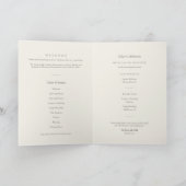 Grace Sage Minimal Kruis Gevouwen Doop Programma (Binnen)