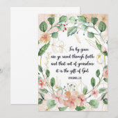 Grace Saved Quote, Ephesians 2:8, Scripts, Bijbel (Voorkant / Achterkant)