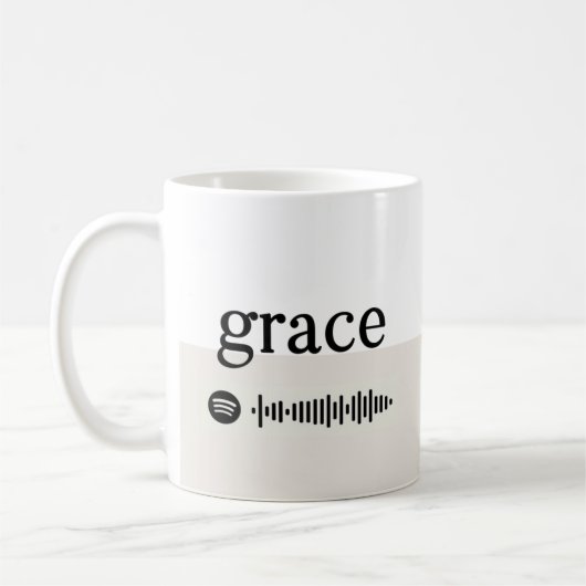 Grace + Spotify-afspeellijst Koffiemok (Links)