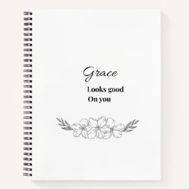 Grace Staan Je Goed Notebook | VrouwelijkDagboek Notitieboek