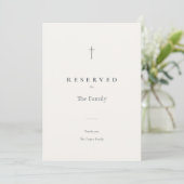 Grace Stone Christelijk Kruis Gereserveerde Zitpla (Staand voorkant)