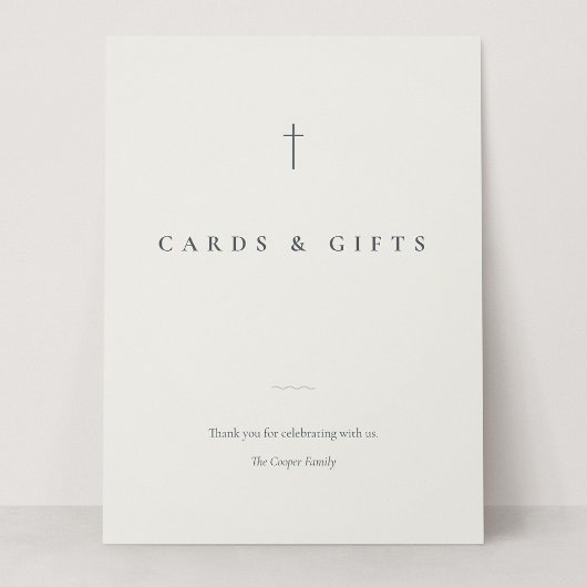 Grace Stone Minimal Cross Kaarten & Cadeaus Tafelk