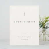 Grace Stone Minimal Cross Kaarten & Cadeaus Tafelk (Staand voorkant)