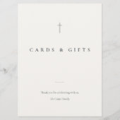 Grace Stone Minimal Cross Kaarten & Cadeaus Tafelk (Voorkant)