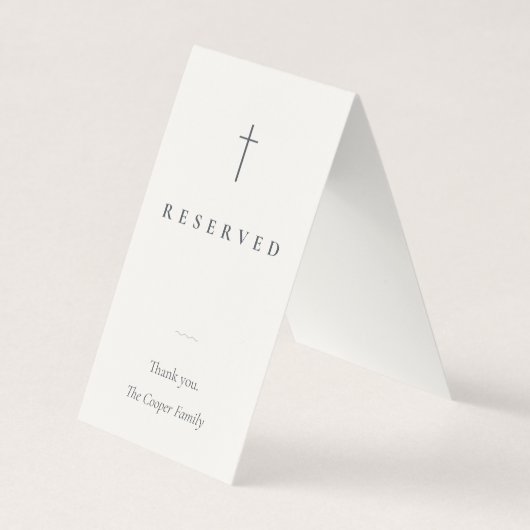 Grace Stone Religieuze Reserveringskaart Visitekaartje (Voorkant)