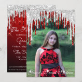 Grace Sweet Sixteen Red Silver Drivers1 Save The Date (Voorkant / Achterkant)