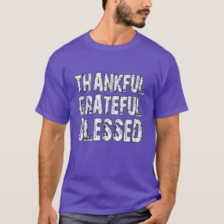 grace thankful grateful blessed thanksgiving gift t-shirt