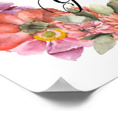 Grace Upon Grace, bijbelcitaat, Waterverf Flowers, Poster (Hoek)