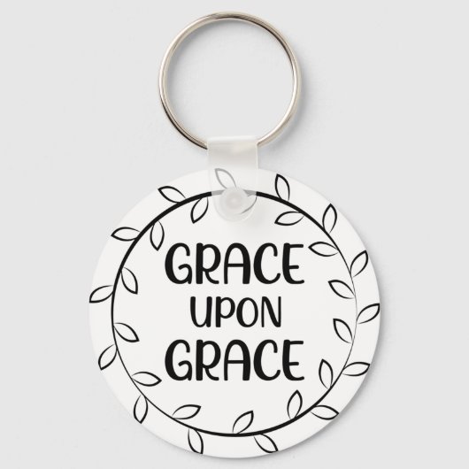 Grace Upon Grace Button Sleutelhanger (Voorkant)