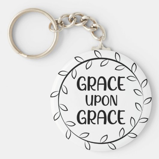 Grace Upon Grace Button Sleutelhanger (Voorkant)