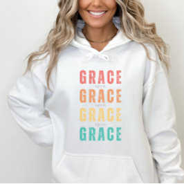 Grace Upon Grace Christelijk Faith Womens Hoodie